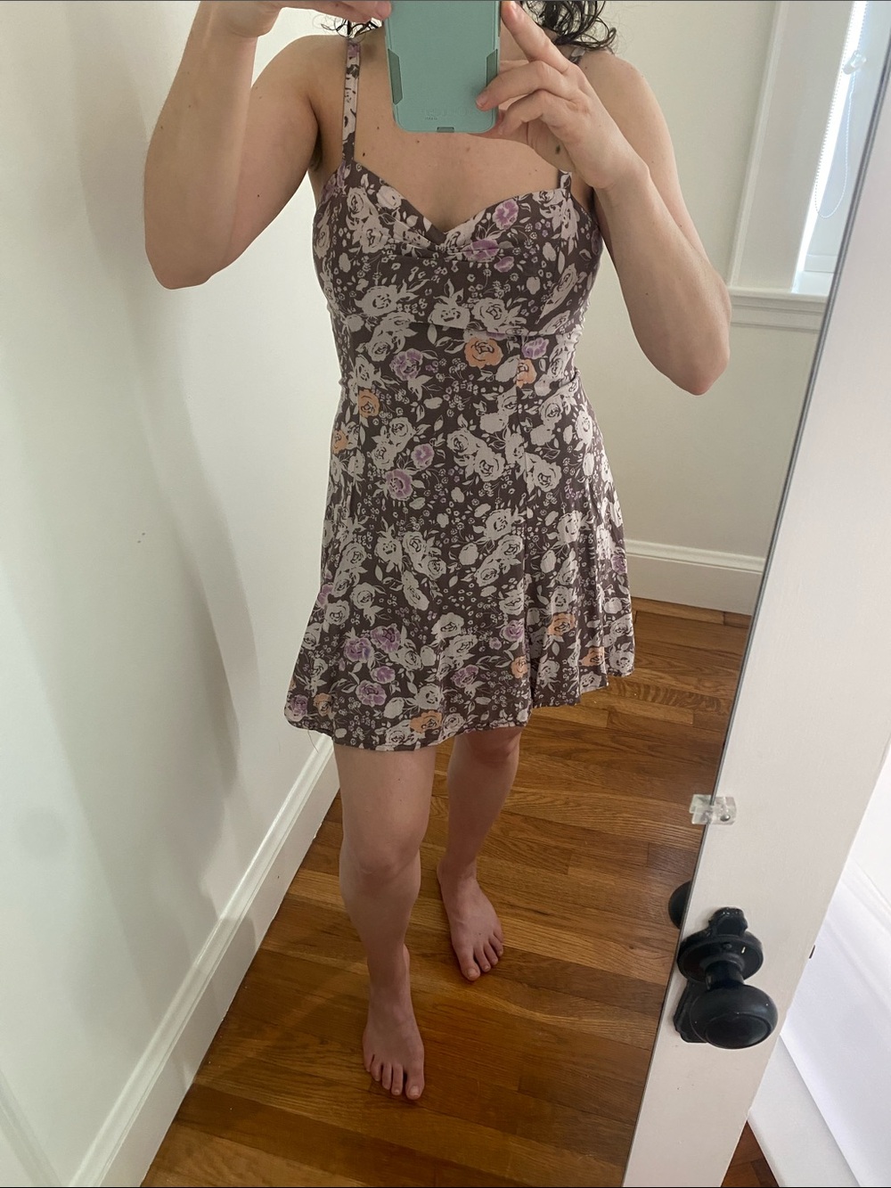 Free People Floral Spaghetti Strap Dress